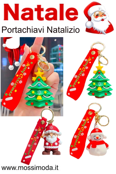 *NATALE* Portachiavi Natalizio Art.X3029